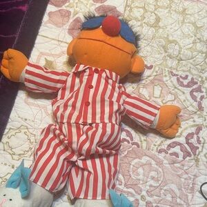 Striped Red and White Pajama Plush Elmo